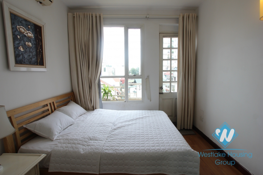 Bright 02 bedroom apartment near city centre for rent in Hoan Kiem district, Hanoi